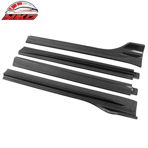 Jupes latérales style IKON V3 en fibre de carbone brillante pour Tesla Model Y 2020-2025 - Product Image 3