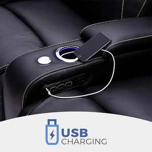 Cup HolderCY, último diseño, superventas, silla reclinable eléctrica ajustable para ocio, sofá de cine en casa con carga Usb - Product Image 2