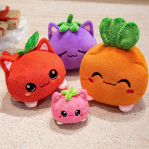 Juguete de peluche de gato de fresa, suave y cómodo, de tela, almohada de confort para bebé, adorno para sofá, colgante, ¡el más vendido! - Product Image 6