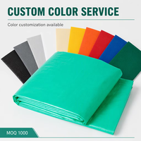 Bâche en polyester enduit de PE, unie, imperméable, pour applications de tentes et auvents, fournisseur en gros de bâches en maille