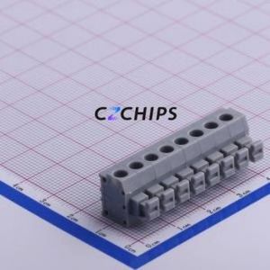 KF235-5.0-8P Spring Terminal Block Through hole Component (THT),P=5mm Connector 5mm 8P 8 10A - Product Image 1
