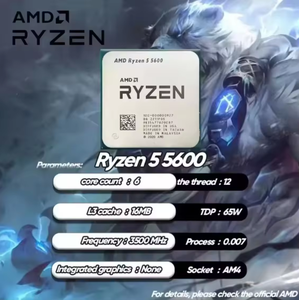 ซีพียูเดสก์ท็อป AM4 ความเร็วสูง 5 5600 3.5 GHz 12-Core ราคาขายส่งจากโรงงานใหม่ - Product Image 3