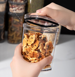 Caja <span class=keywords><strong>de</strong></span> almacenamiento <span class=keywords><strong>de</strong></span> plástico, dispensador <span class=keywords><strong>de</strong></span> cereales <span class=keywords><strong>de</strong></span> cocina hermético al vacío <span class=keywords><strong>de</strong></span> alta capacidad, personalizado, venta al por mayor, 760ml - Product Image 6