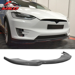 Fits For Tesla Model X 16-20 Carbon Fiber MX Style Front Bumper Lip Spoiler <b>Splitter</b> Auto Parts Automotive Accessories - Product Image 1