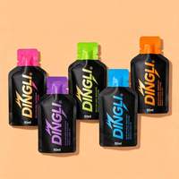 Sachets plats personnalisés imprimés de 5 ml, 10 ml, 20 ml, 40 ml pour gel énergétique, liquides, emballage de sachets de nutrition sportive, boisson en sachet