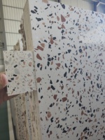 Dalle artificielle de pierre de terrazzo pour comptoir, escalier, carreaux de sol
