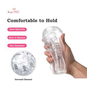 SUGARFLIRT Yetişkin Seks Oyuncakları Gerçekçi Mastürbasyon Kabı Yüksek Esneklikli İtme Görünür Dalga Jöle Seks Oyuncakları Erkekler İçin - Product Image 3