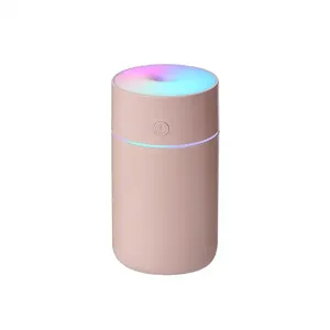 2023 New Style Portable Rechargeable Mini Air Humidifiers LED Light Cup Spray Mist Aroma Diffuser Essential Oil Humidifier White
