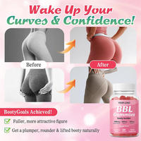 Gummies OEM pour l'amélioration des courbes BBL pour femmes, soutien au lifting des fesses, supplément d'amélioration des hanches, remodelage corporel naturel, booster de fessiers à la pectine