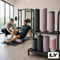 Rouleau en mousse réglable avec poignée, bâton de massage rétractable pour relaxation musculaire profonde, idéal pour le yoga, la remise en forme et la salle de sport