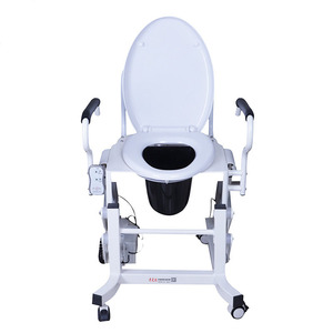 Chaise de toilette électrique Dakang à hauteur réglable, version mobile avec roulettes pour personnes âgées, handicapées et femmes enceintes - Product Image 3