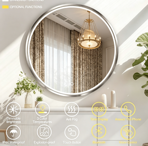 Tired of Foggy Hotel Bathroom <b>Mirrors</b>? 2026 Best Selling Smart LED <b>Mirror</b> <b>with</b> Anti Fog Touch Sensor IP44 Rated Modern Design - Product Image 5