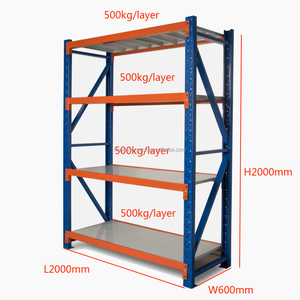   Étagères industrielles robustes réglables avec revêtement époxy anti-rouille, installation facile pour la maison, le garage, la logistique et le stockage - Product Image 4