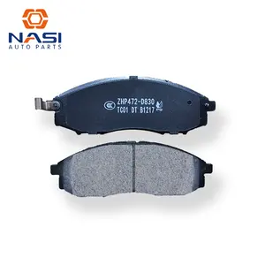 Nasi Sem Poeira D830 Cerâmica Pastilhas De Freio para Brake Pad Fábrica na China Almofadas De Freio Do Carro De Alto Desempenho