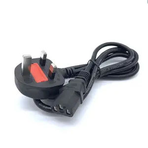 Custom PVC Rubber Copper Power Cord For Home Application UK AC Power Cord Free Sample UK 3 Pin Power Cable