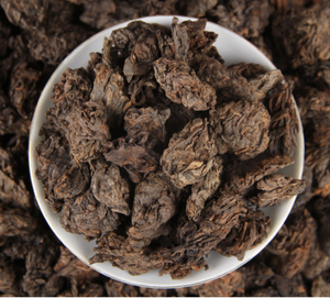 8 años de edad Lao Cha Tou Ripe Pu Erh Tea Golden Bud Nuggets naturales medianos Lincang Mengku hojas sueltas al por mayor - Product Image 1