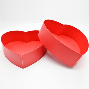 Luxury Premium Flower Gift <strong>Box</strong> for Valentine's Day Mother's Day Heart Shape and Flower Mama Boxes Lid and Base <strong>Red</strong> Color - Product Image 3