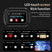 Écouteurs à conduction osseuse avec affichage numérique LED intelligent, casque sans fil, carte TF, écouteurs de sport avec crochet d'oreille A16