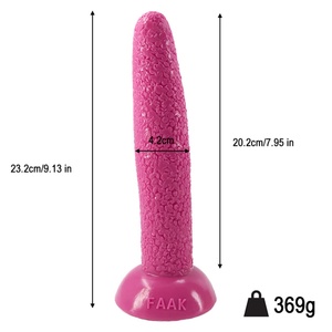 FAAK G145 23CM*4.5CM Silicone <b>Dildo</b> Perfect Softness and Hardness Healthy Skin Touch Comfortable Feel - Product Image 3