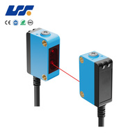 Sensor Laser Tipe Through-beam Cahaya Merah Terlihat Cerdas IP67 untuk Deteksi Material