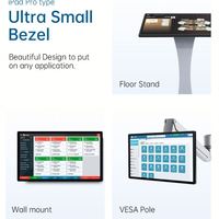 Touchwo 21 ''22'' moniteur à lunette étroite ultra mince écran tactile sans fil écran tactile affichage de moniteur intelligent