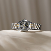 Montre pour femmes avec logo personnalisé, échelle en chiffres arabes, montre de luxe pour femmes, acier inoxydable, quartz, étanche, calendrier, lumineuse