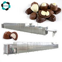 Machine de dépose de chocolat automatique GUSU 380V, ligne de fabrication de chocolat, capacité personnalisée 3000 kg