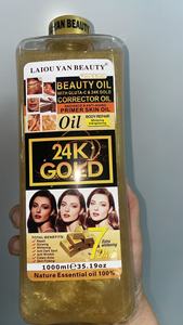 Vendita calda 1000ml 24K oro Super sbiancante olio da massaggio olio essenziale di glutatione corpo viso idratante olio massaggio <span class=keywords><strong>Spa</strong></span> - Product Image 6