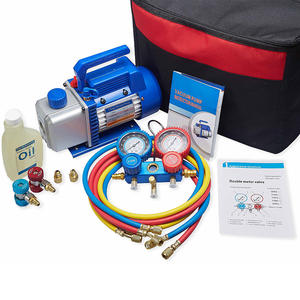 Refrigeração Ferramentas 2.5CFM 1/4HP Bomba De Vácuo com Maifold Gauge Set R410AR22R12 - Product Image 2