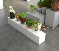 Escalera tipo isla para tienda de venta al por menor, vitrina de exhibición de madera para tienda de flores, soporte de almacenamiento para zapatos y juguetes