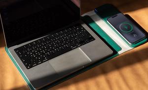 Custodia per Laptop in Pelle Morbida Ecologica Impermeabile con Caricatore Wireless 14/16 Pollici per Notebook <span class=keywords><strong>Macbook</strong></span> per Lavoro in Pelle PU - Product Image 6