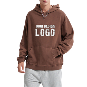 Hoodies Homme Oversize Personnalisés à Faible MOQ, Basiques, Épais, Ample, Style Sportif Urbain, avec Doublure Polaire - Product Image 2