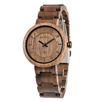 BEWELL-Reloj de madera para hombre y mujer, pulsera de movimiento japonés, estilo minimalista, precio al por mayor