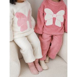 عرض خاص بيجامات شتوية دافئة 2-ملابس نوم للأطفال مطابقة سميكة-مجموعة بيجامات مع شخصيات كرتونية - Product Image 3