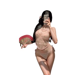 Lemon Story Sexy See Through Bellyband Lingerie Ensemble de lingerie brodée pour femmes 8344 - Product Image 5