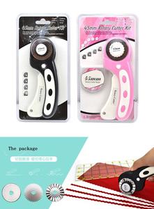 कारखाने में कपड़े के लिए 45 मिमी रोटरी कटर, सिलाई, कागज, शिल्प के लिए सुरक्षा लॉक के साथ 45 मिमी अत्यधिक तेज SKS-7 ब्लेड - Product Image 2