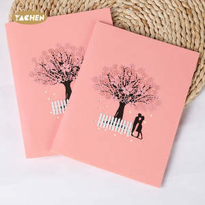 <span class=keywords><strong>Carte</strong></span> de vœux YACHEN 3D pop-up fait à la main avec fleurs de cerisier, invitation de mariage, <span class=keywords><strong>carte</strong></span> cadeau pour la Saint-Valentin - Product Image 4