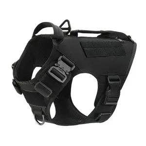 Hersteller personal isierte Molle System Tactical Dog Harness Weste Sicherheit Dog Training Harnesses