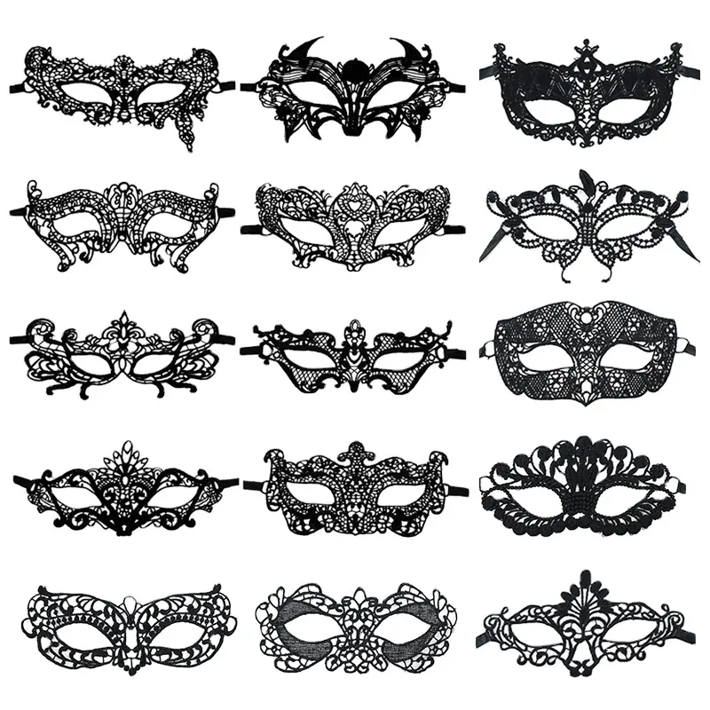 Poeticexist Mardi Gras Half Face Halloween Festival Venetian Eyemask Sexy Lace Party Mask Masquerade Carnival Costume For Women