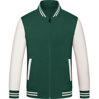 Veste unisexe à col montant Survêtement de baseball Logo imprimé