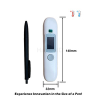 Lector RFID Portátil para Mascotas DCT002 FDX-B EM4305, Mini Etiqueta de Temperatura/Termo para Animales, Microchip para Gatos, Perros, Caballos y Ganado, IP54