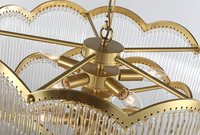Lustre en cristal LED moderne de luxe pour salon, villa, hôtel