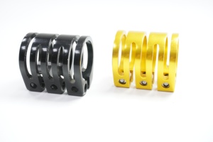 S-22 6061 Alloy SCS Collier de serrage 4 segments 4 boulons à verrouillage uniforme pour système de compression de trottinette freestyle YT Factory - Product Image 2