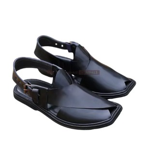 Sandales Peshawari Chappal pour hommes, mode décontractée, fabriquées à la main, flexibles, légères, respirantes et confortables - Product Image 2