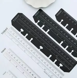 Clear Plastic Pvc Soft Flexible Folding Pocket a5 a6 Binder Ruler