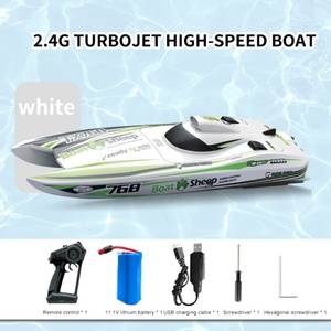 Mini Bote a Control Remoto 2.4G de Alta Velocidad (30km/h), Resistente al Agua, con Motor sin Escobillas, Modelo SJY-TX768, Incluye Baterías, Juguete de Verano para Niños - Product Image 2