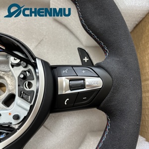 Volant en cuir Alcantara véritable M Performance F20 F22 F30 F32 F10 F12 F07 F01 pour <span class=keywords><strong>BMW</strong></span> avec palettes de changement de vitesse - Product Image 6