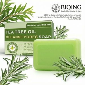 Jabón de Té Verde Artesanal Premium, 45 ℃   Jabón Herbal de Proceso en Frío, Fabricante de Barras de Champú Sólido con Fragancia y Logotipo Personalizados, ODM - Product Image 1