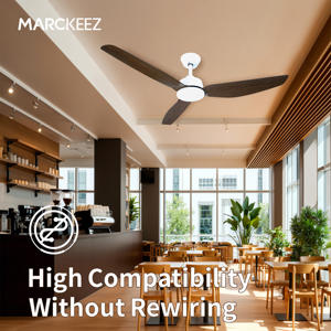 ABS 3 aspas DC <span class=keywords><strong>Ventilador</strong></span> de <span class=keywords><strong>techo</strong></span> 52 pulgadas <span class=keywords><strong>Silencioso</strong></span> <span class=keywords><strong>Ventilador</strong></span> de ahorro de energía para el hogar <span class=keywords><strong>sin</strong></span> <span class=keywords><strong>luz</strong></span> - Product Image 3