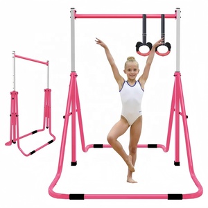 Attrezzatura Ginnica Pieghevole per Bambini, Facile da Montare, Portatile, in Acciaio Inox, per Allenamento con Barra Orizzontale Indoor - Product Image 1